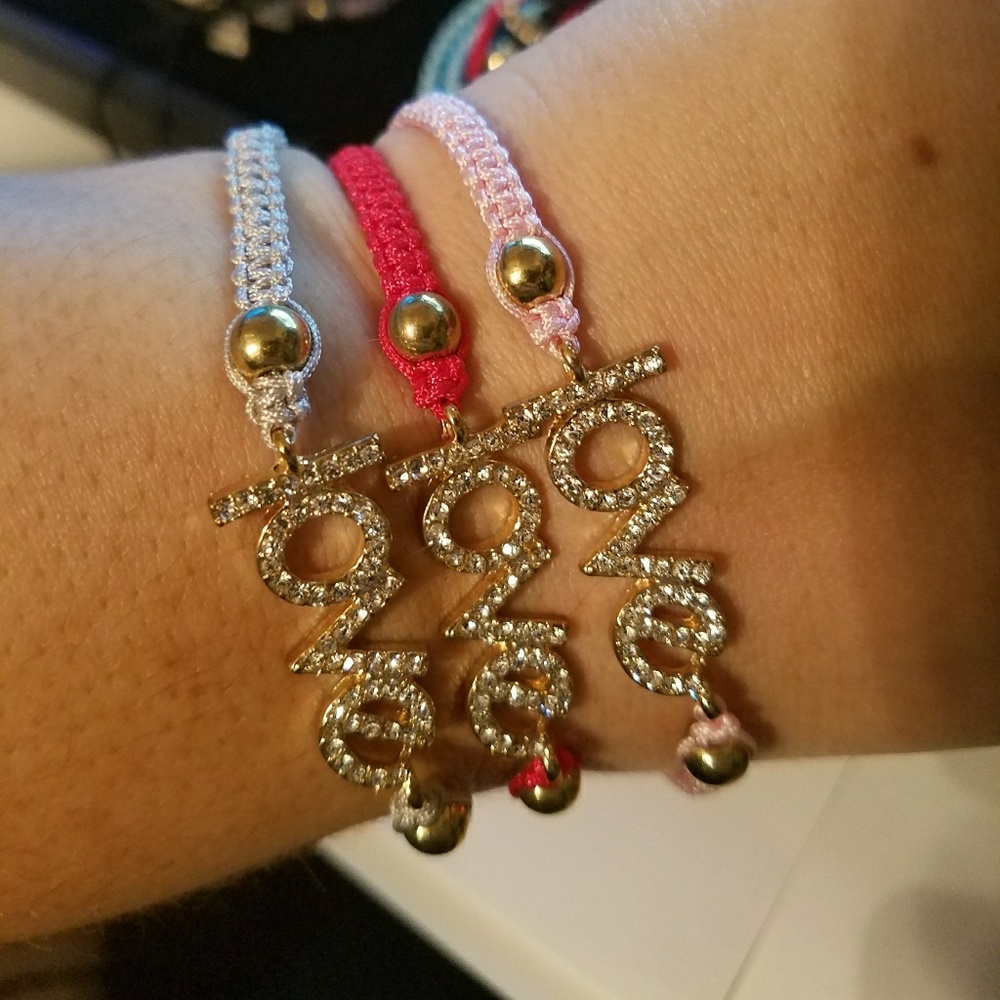Macrame LOVE Crystal Bracelet